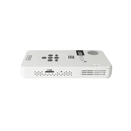 AAXA Ultra-Portable LED Pico+ Mini Projector with 2 Hour Li-ion Battery, Wireless Screen Mirroring - White GLOBAL SHIPPING