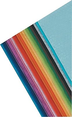 Spectra Deluxe Bleeding Tissue Paper, 12 x 18 Inches, Assorted Colors, Pack of 50