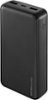 Best Buy essentials™ - 20W 20,000mAh Portable Charger for Most Smartphones, Tablets and USB Devices - Black-Front_Standard