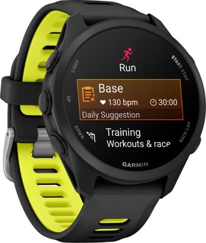 Garmin Forerunner 170 GPS Smartwatch 43 mm Fiber-Reinforced polymer - Black/Amp Yellow - (2026) SHOP ONLINE