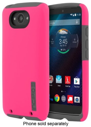 Incipio - DualPro Case for Motorola DROID Turbo Cell Phones - Pink/Gray-Front_Standard 