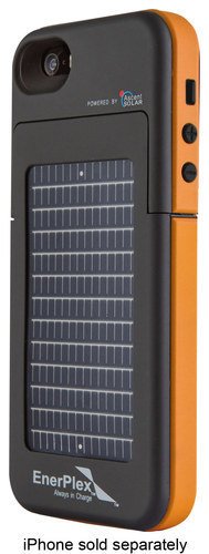  EnerPlex - Surfr Battery &amp; Solar Case for Apple® iPhone® SE, 5s and 5 - Orange