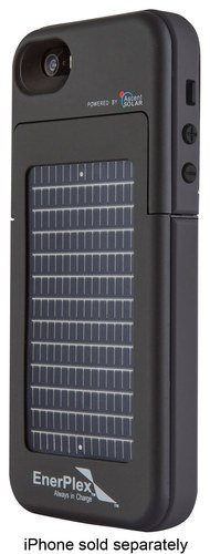  EnerPlex - Surfr Battery &amp; Solar Case for Apple® iPhone® SE, 5s and 5 - Black