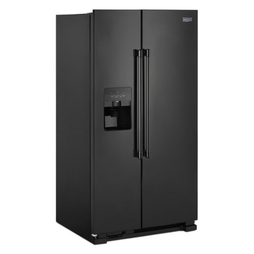 Maytag - 24.5 Cu. Ft. Side-by-Side Refrigerator - Black