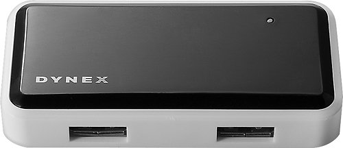  Dynex™ - 4-Port USB 2.0 Hub - Black