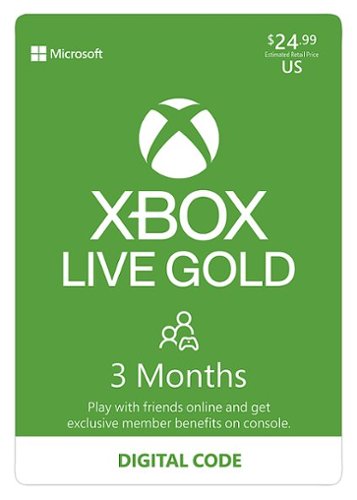 Microsoft - Xbox Live 3 Month Gold Membership - Multi [Digital]
