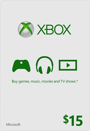  Microsoft - $15 Xbox Gift Card