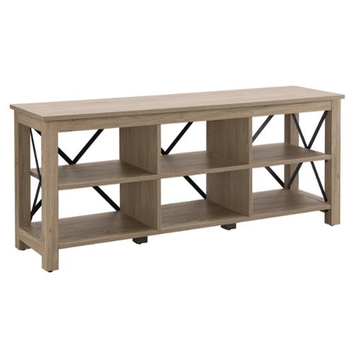 Camden&Wells - Sawyer TV Stand for Most TVs up to 65" - Antiqued Gray Oak-Angle_Standard 