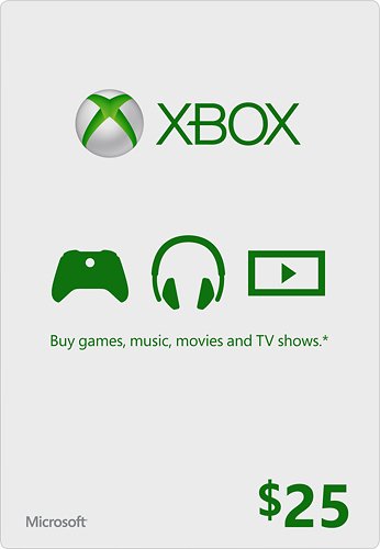  Microsoft - Xbox $25 Digital Gift Card [Digital]