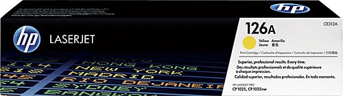 HP - 126A Standard Capacity Toner Cartridge - Yellow-Front_Standard 