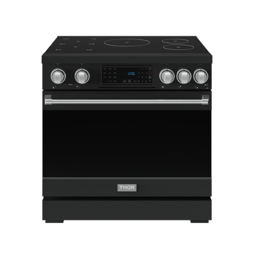 Gordon Ramsay Series by Thor Kitchen 6.0 Cu. Ft Freestanding Induction Range with Stainless Hardware - Matte Black