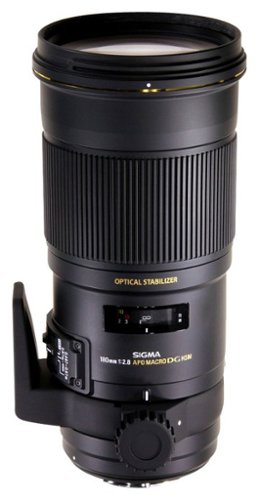 Sigma - 180mm f/2.8 APO EX DG OS HSM Macro Lens for Select Canon Cameras - Black-Front_Standard 