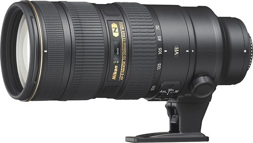  Nikon - AF-S NIKKOR 70-200mm f/2.8G ED VR II Telephoto Zoom Lens - Black