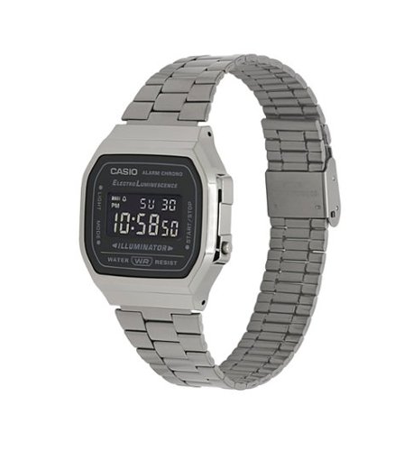 Casio Illuminator Vintage Digital Alarm Chrono Quartz A168WGG 1B