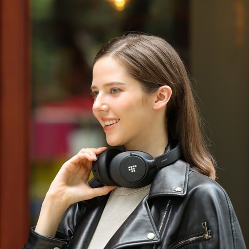 Tronsmart Q20S Hybrid Active Noise Cancelling Headphones, Comfort Wireless Over-Ear Headsets, 60H Playtime, Hi-Res Audio Deep Bass - Black BUY IN UK