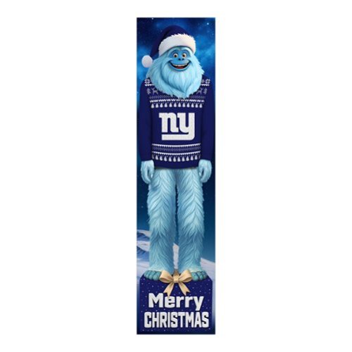 Fan Creations - New York Giants 48" Yeti Christmas Leaner - Multicolor-Front_Standard 