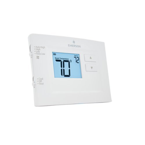 Emerson 70 Series, Non-Programmable PTAC Thermostat - White WORLDWIDE DELIVERY