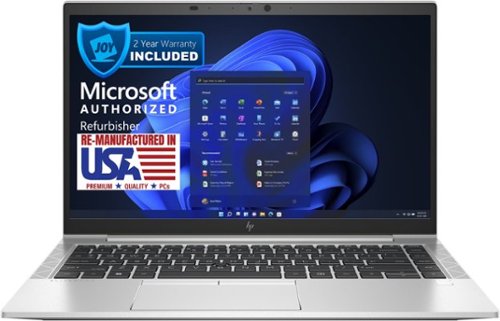 HP - EliteBook 845 G8 14" Refurbished Laptop - AMD Ryzen 5 Pro 5650U with 16GB Memory - AMD Radeon Graphics - 256GB SSD - Silver-Front_Standard 