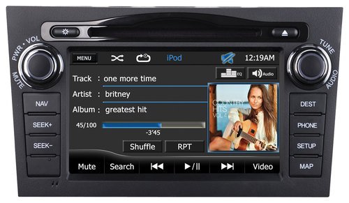  Audiovox - Refurbished 7" - Built-In GPS - CD - In-Dash Deck for 2007-2011 Honda CR-V Vehicles - Black