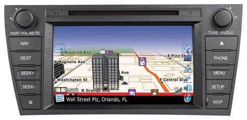 Audiovox - Refurbished 7" - Built-In GPS - CD - In-Dash Deck for 2010-2013 Toyota Prius Vehicles - Black-Front_Standard 