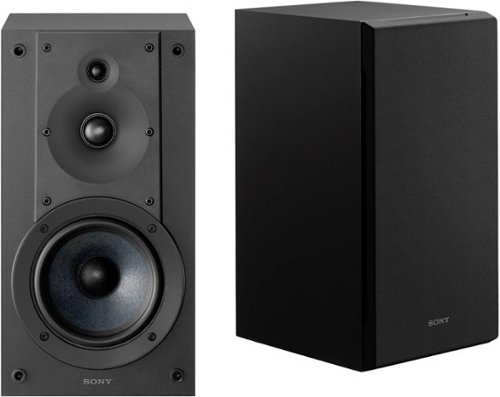 Sony - 3-way 3-driver hi-res Bookshelf speakers (2025) - Black