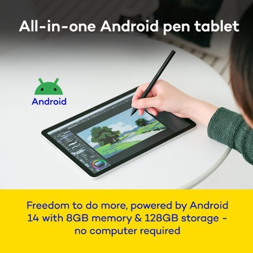 Wacom MovinkPad 11, Android Mobile Drawing Tablet, 11.45 with Battery-Free Slim Pro Pen 3, 8GB RAM/128 GB Storage - Silver WORLDWIDE DELIVERY