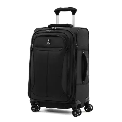 Front. Travelpro - Travelpro Tourlite Softside Expandable Luggage 21" Carry On Spinner - Black.