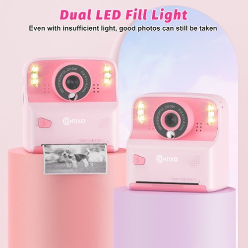Contixo KC2 Kids Camera Instant Print - 1080P Kids Instant, 2.4 Inch Screen Digital Camera 12MP with Print Paper - Pink WHERE TO BUY