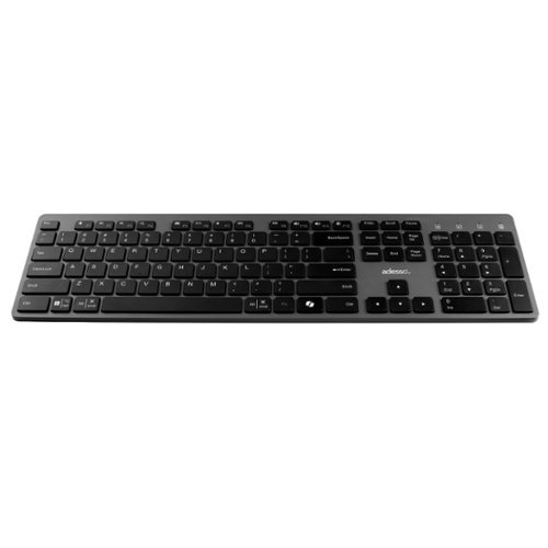 Adesso Multi OS Wireless Scissor Switch Keyboard and Mouse With a CoPilot AI Hotkey and Quiet Switches - Black and Grey WORLDWIDE DELIVERY