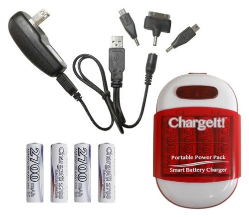  Digital Treasures - ChargeIt! Portable Power Pack - Red