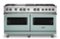 Viking - 5-Series Dual Fuel Self-Clean 60"W Sealed Burner Range - Splash-Front_Standard