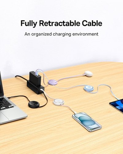 Baseus Free2Pull Mini 100W Retractable USB C Cable Fast Charging for iPhone 16 and Samsung 3.3ft Black - Black HOW TO BUY