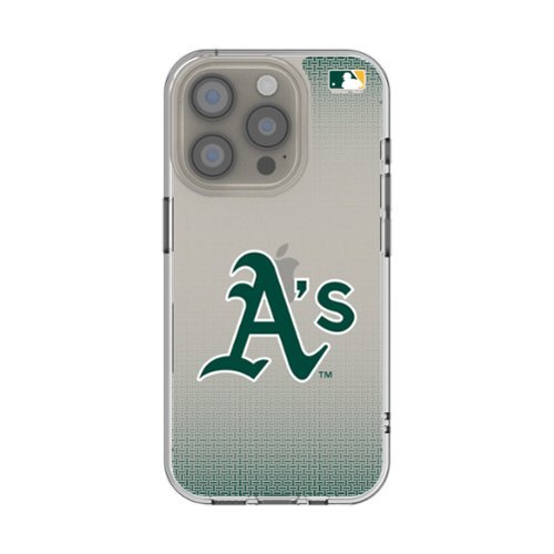 Keyscaper - MLB - Athletics Linen Logo iPhone Clear Case - 16e - Multicolor-Front_Standard 