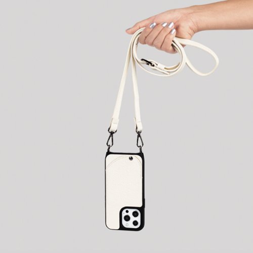 Noémie Wallet & Crossbody Strap Case for iPhone 13 Pro - White/Black HOW TO BUY