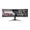 GIGABYTE - CO49DQ 49" QD OLED DQHD FreeSync Premium Pro Curved Gaming Monitor with HDR (HDMI, DisplayPort, Type C) - Black-Front_Standard