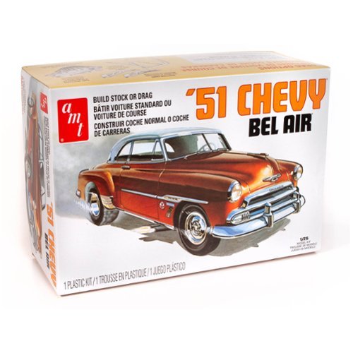 Round2 - AMT: 1:25 Scale Model Kit - 1951 Chevy Bel Air - 2-In-1 Retro Deluxe Kit