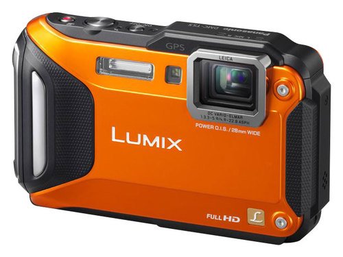  Panasonic - LUMIX TS5 16.1-Megapixel Digital Camera - Orange