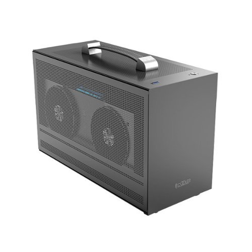 PCCOOLER - MINI I100G PRO MESH No Power Supply SFX Protable and Solid Mini ITX Case - Gray-Front_Standard 