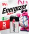 Energizer - MAX 9V Batteries (1 Pack), 9 Volt Alkaline Batteries-Front_Standard