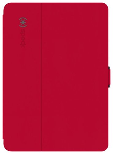 Speck - StyleFolio Case for Apple® iPad® Air 2 - Dark Poppy Red/Slate Gray-Front_Standard 