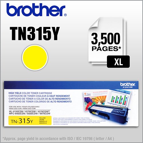 Brother - TN315Y High-Yield Toner Cartridge - Yellow