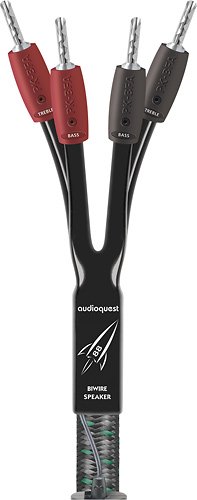AudioQuest - Rocket 88 10' Speaker Cable (Pair) - Black/Gray/Green
