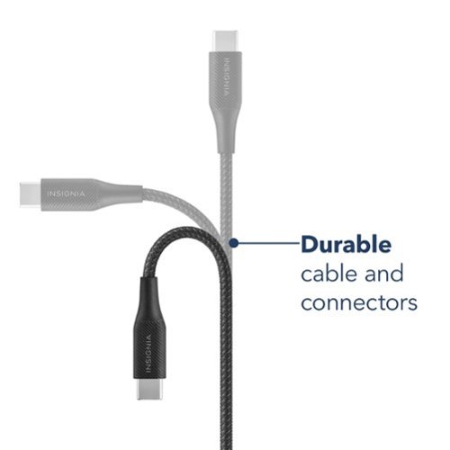 Insignia™ 4' / 6' / 10' USB-C to USB-C Braided Charge-and-Sync Cables (3-Pack) - Black BUY IN UAE