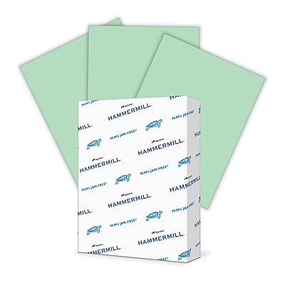 Hammermill - Colors Multipurpose Paper, 24 lbs., 8.5" x 11", 500 Sheets/Ream (104380) - Green