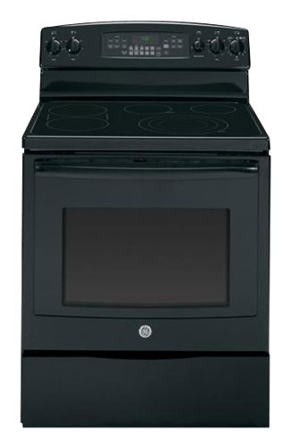  GE - 30&quot; Self-Cleaning Freestanding Electric Convection Range - Black