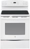 GE - 30" Self-Cleaning Freestanding Electric Range - White on White-Front_Standard