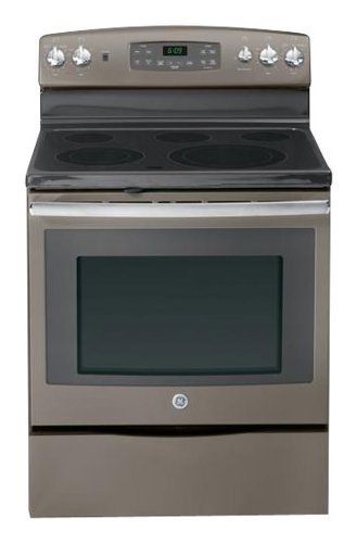  GE - 30&quot; Self-Cleaning Freestanding Electric Convection Range - Slate