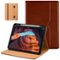 DTTO - Case for iPad 11th Gen 11" 2025 (A16) & 10th Gen 10.9" 2022, Leather Folio Cover with Pencil Holder & Auto Wake/Sleep - SaddleBrown-Front_Standard