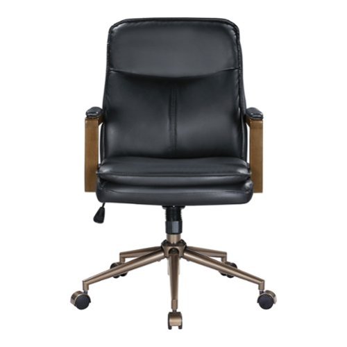 OSP Home Furnishings - Woodlands Office Chair - Black-Front_Standard 