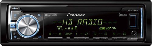  Pioneer - CD - Built-In HD Radio - Apple® iPod®-Ready - In-Dash Receiver with Detachable Faceplate - Black
